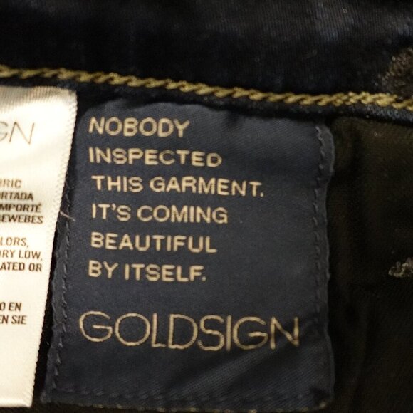Goldsign jeans mid rise skinny women's 27 dark indigo blue USA made - Picture 12 of 15